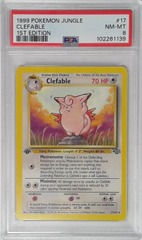 V1740: 1999: Clefable: 17/64: 1ST Edition: Jungle: PSA: 8: NM-MT: 102261139